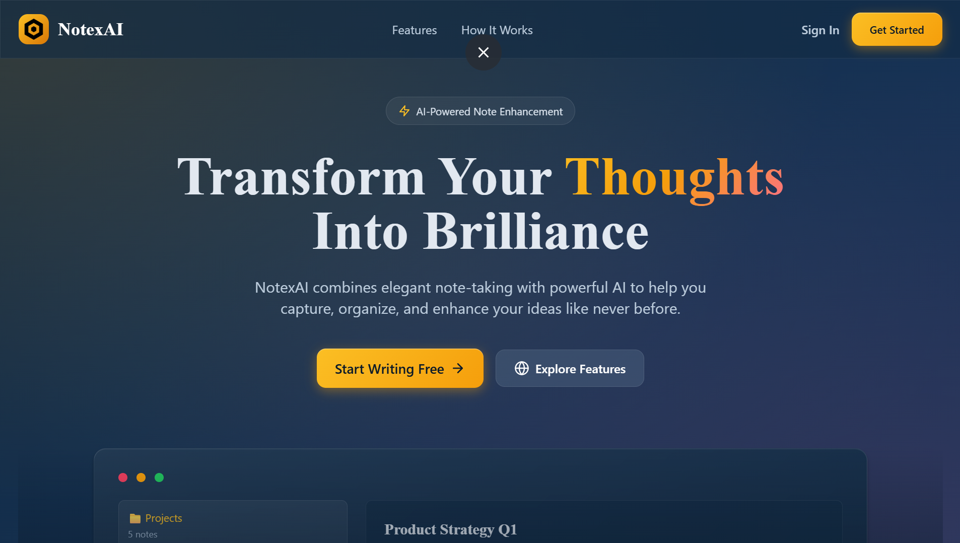NotexAI - AI-powered note enhancement